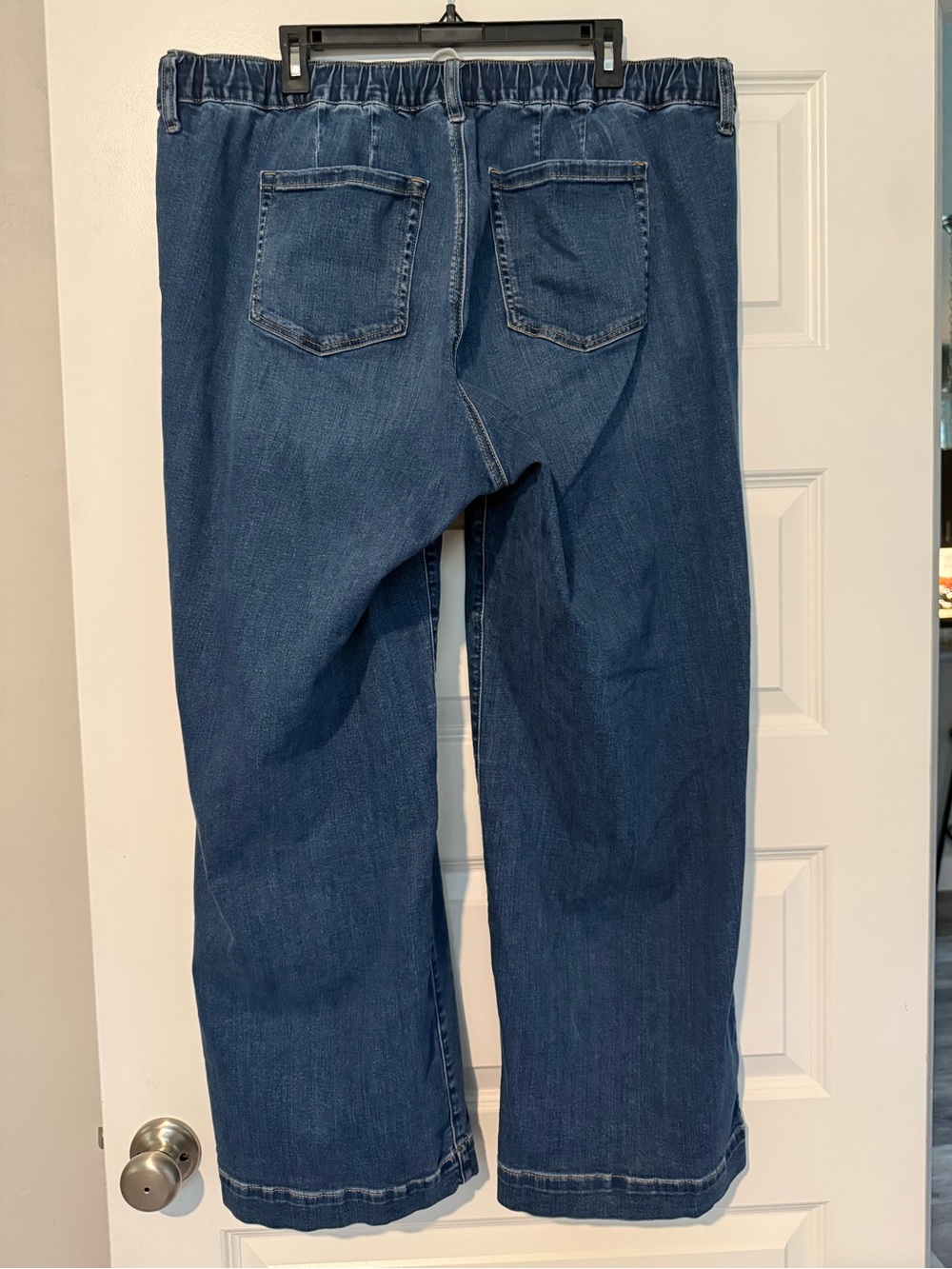 torrid Dark Blue Straight-Leg Pull-On Jeans - Picture 2 of 3